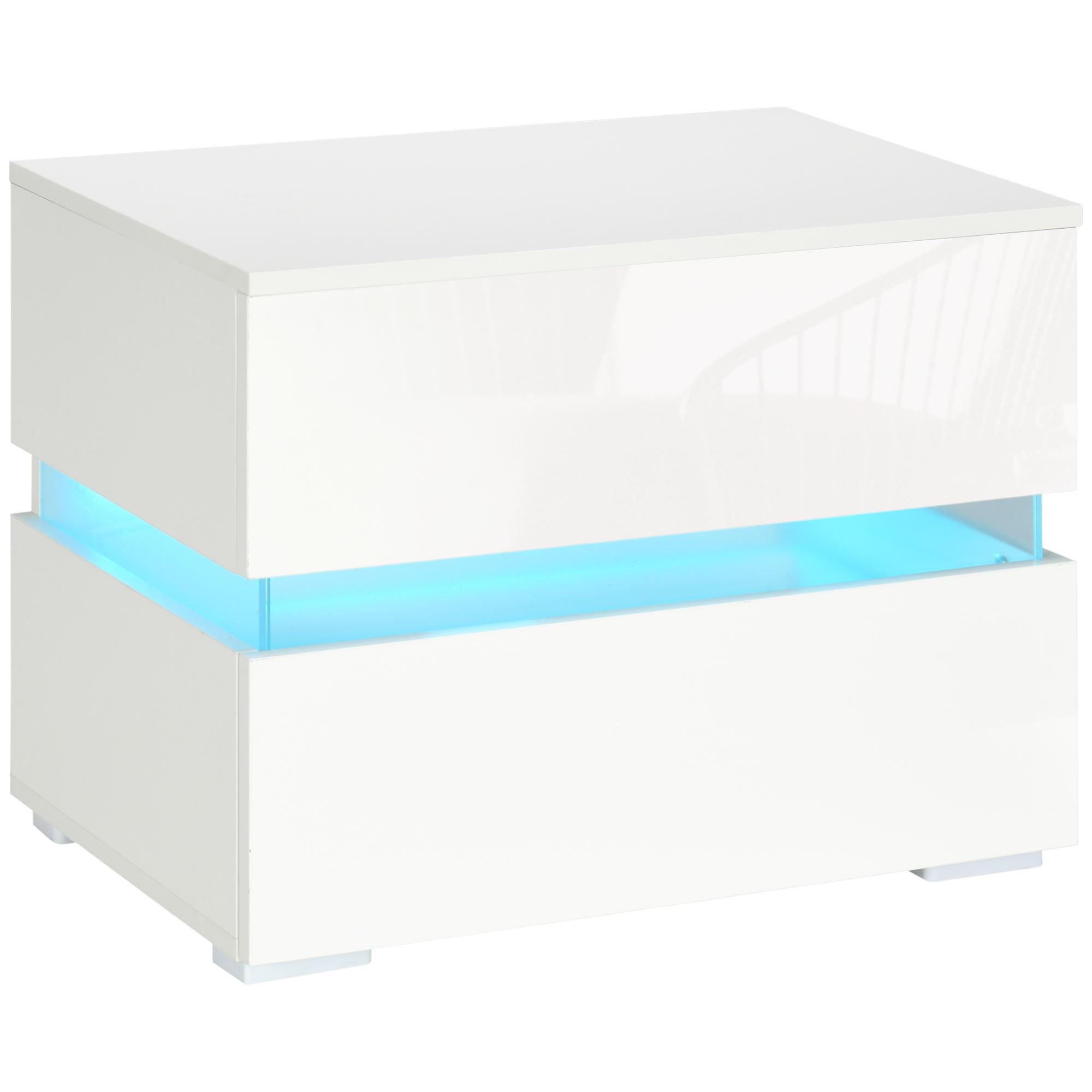 Bedside Table with Built-in RGB LED