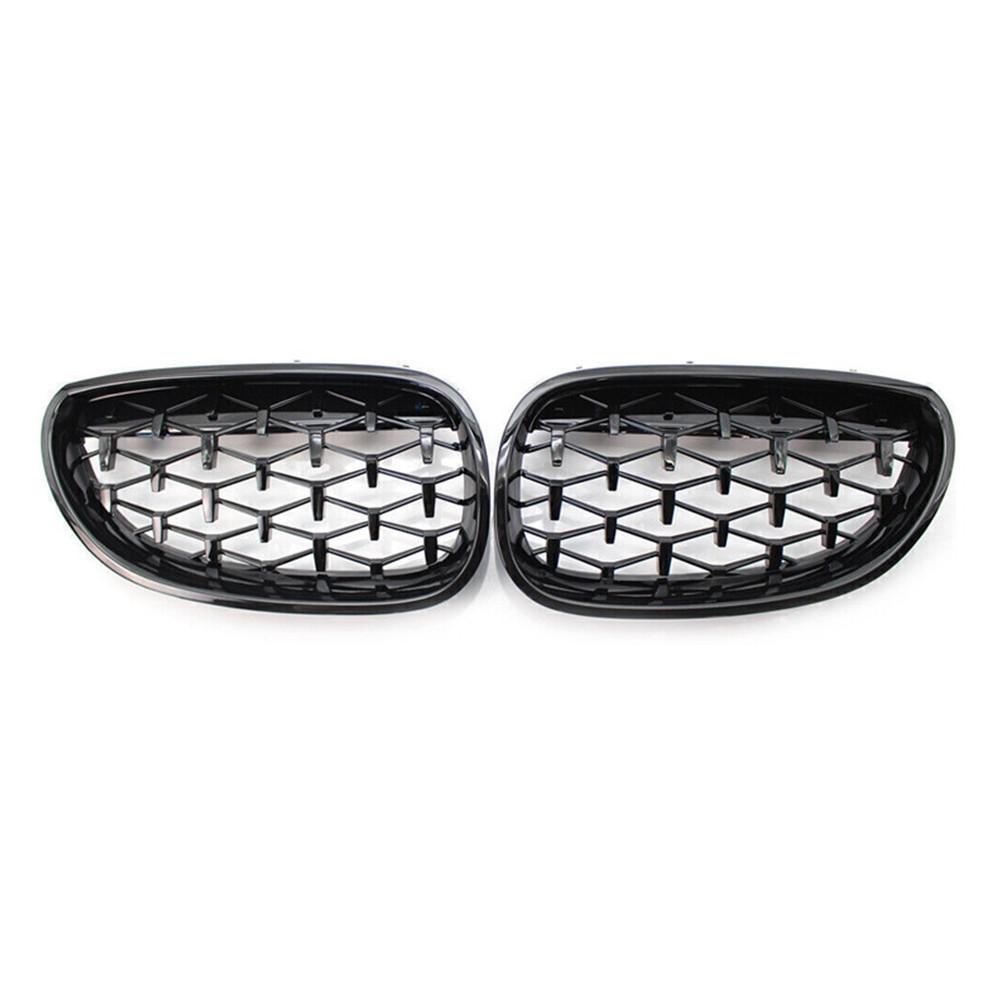 For BMW 5 Series E60 E61 Sedan Touring M5 2003-2010 Front Hood Kidney Bumper Racing Grille Mesh Grill Car Replacement Accessorie