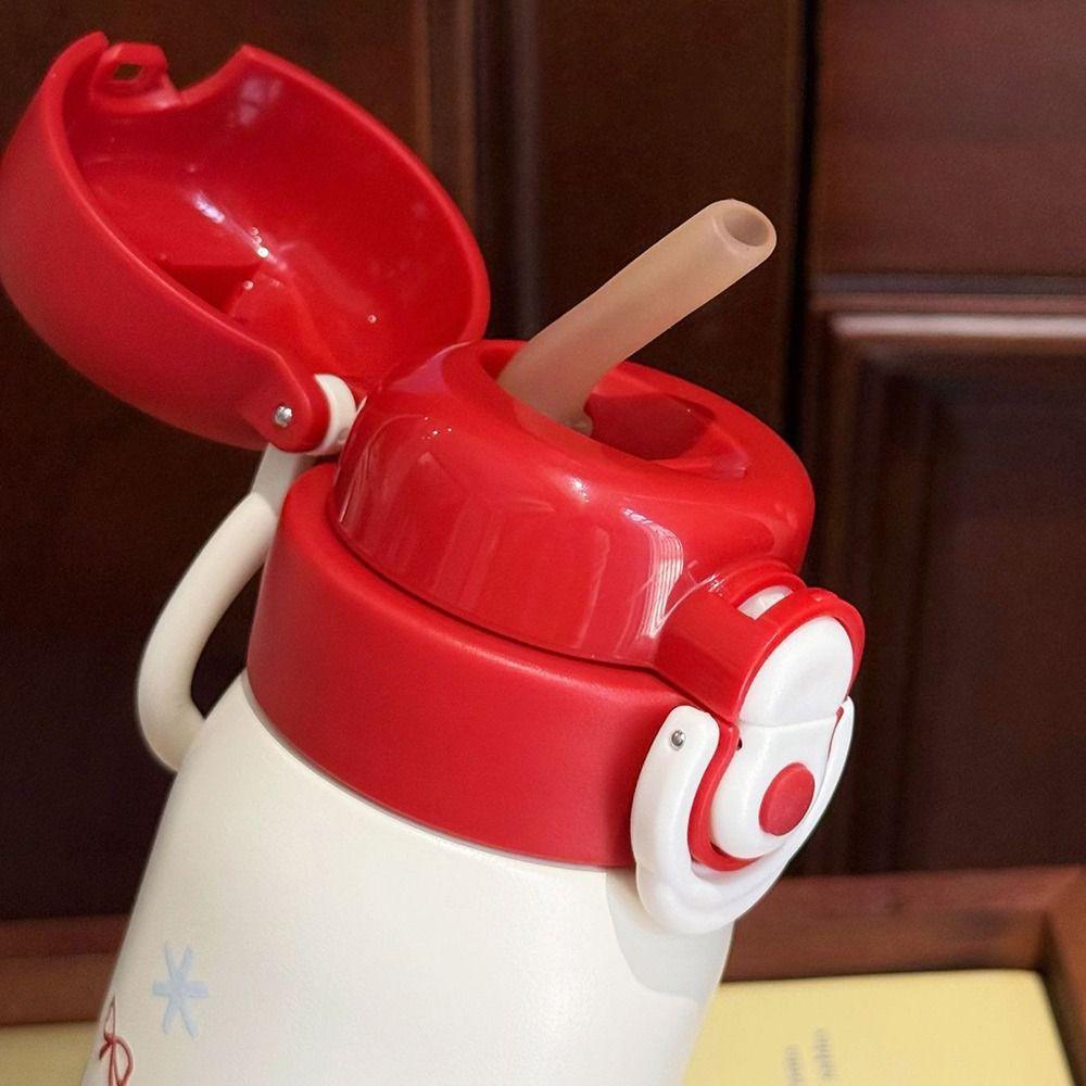 500ml Bounce Insulated Cup Large Capacity with Handle Vacuum-insulated Bottle Double Drink Heat and Cold Insulation