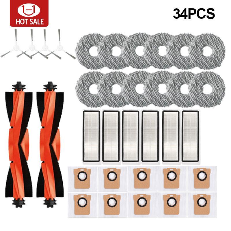 For Xiaomi Robot Vacuum X20 + / X20 Plus Dust Bag Mop Cloth Accessories Main Side Brush Hepa Filter Replacement Parts