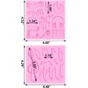 ZiXiang Music Theme Fondant Mold Musical Notes Piano Silicone Molds Musical Keyboard Microphone Molds Music Notes Lace Mat For Sugar Cake Decorating