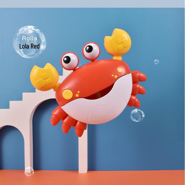 Electric Music Crab Bubble Blower Toy for Children's Bath