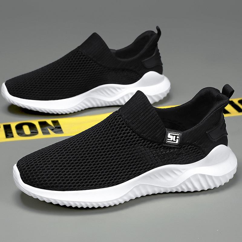 Shoes Men's Spring and Autumn New Net Shoes Men's Shoes One Pedal Breathable and Non-Smelly Feet Men's Casual Shoes Versatile Sneakers