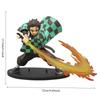 Demon Killer Anime Character Tanjirou Agatsuma Zenitsu Kyoujurou Anime Model Mobile Doll PVC Collection Decoration Toy Gift