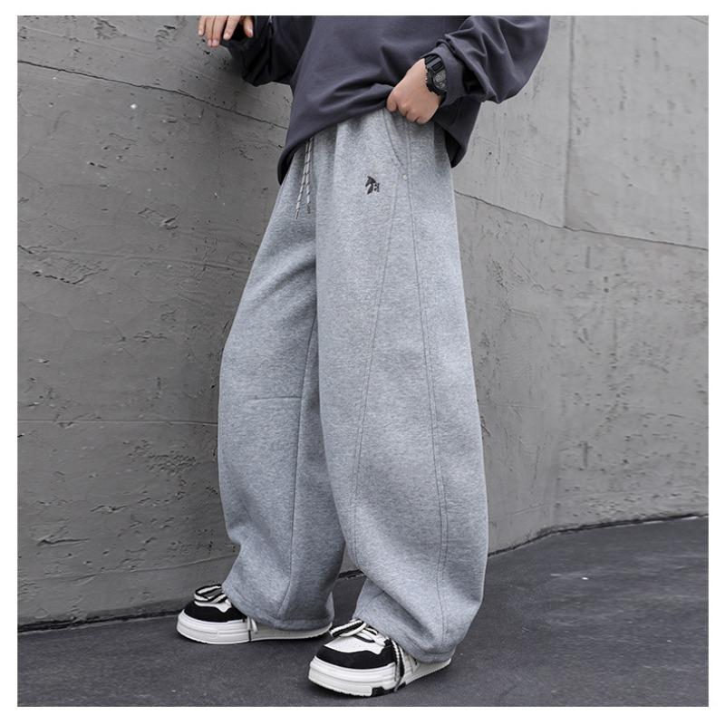 Boys Spring Autumn Solid Color Casual Sports Long Pants For Big Kids