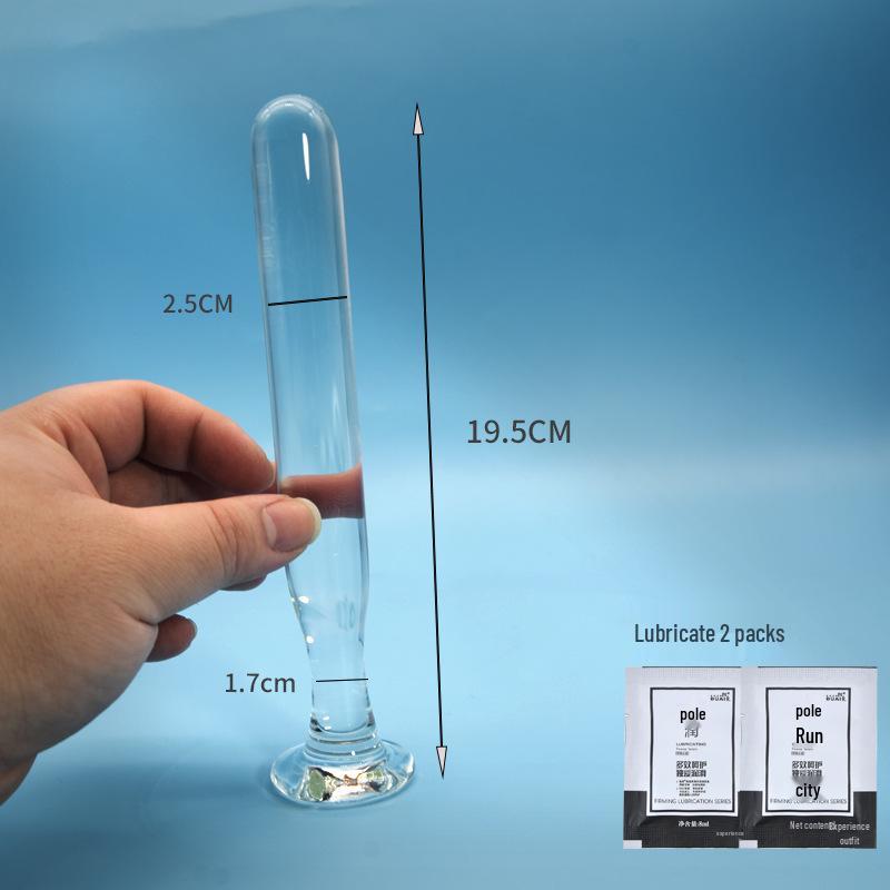 Crystal Glass Anal Toy with G-Spot Stimulation & Beads – Unisex Pleasure