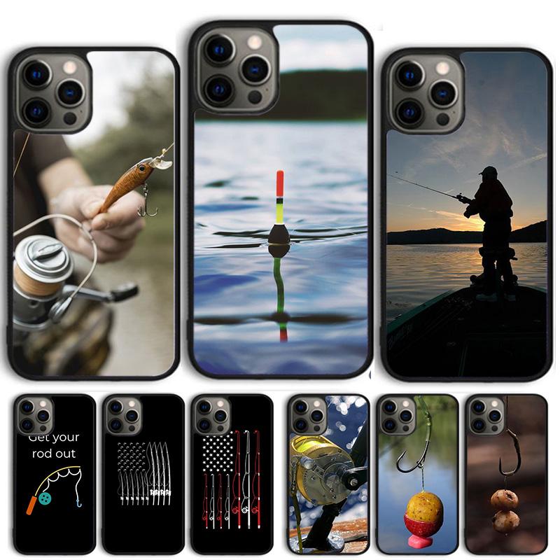 Fishing Rod Phone Case For iPhone 17 Air 15 16 Cover 11 13 14 Pro Max 12 Plus Max Fundas