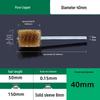 Industrial Rust Removal and Polishing Brush with Handle - Stainless Steel and Copper Wire for Inner Hole Sanding