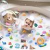 Amusant pour le bain avec le set de 12 bombes de bain pour enfants, bulles géantes naturelles et jouets de l'océan
