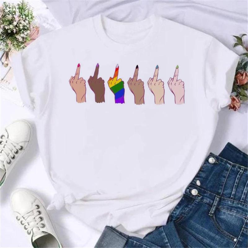 Summer New Fashion Graphic Print Lgbt T Shirts Women Funny Tshirts Casual Short Sleeves Tops Tees Female Unsiex Clothes