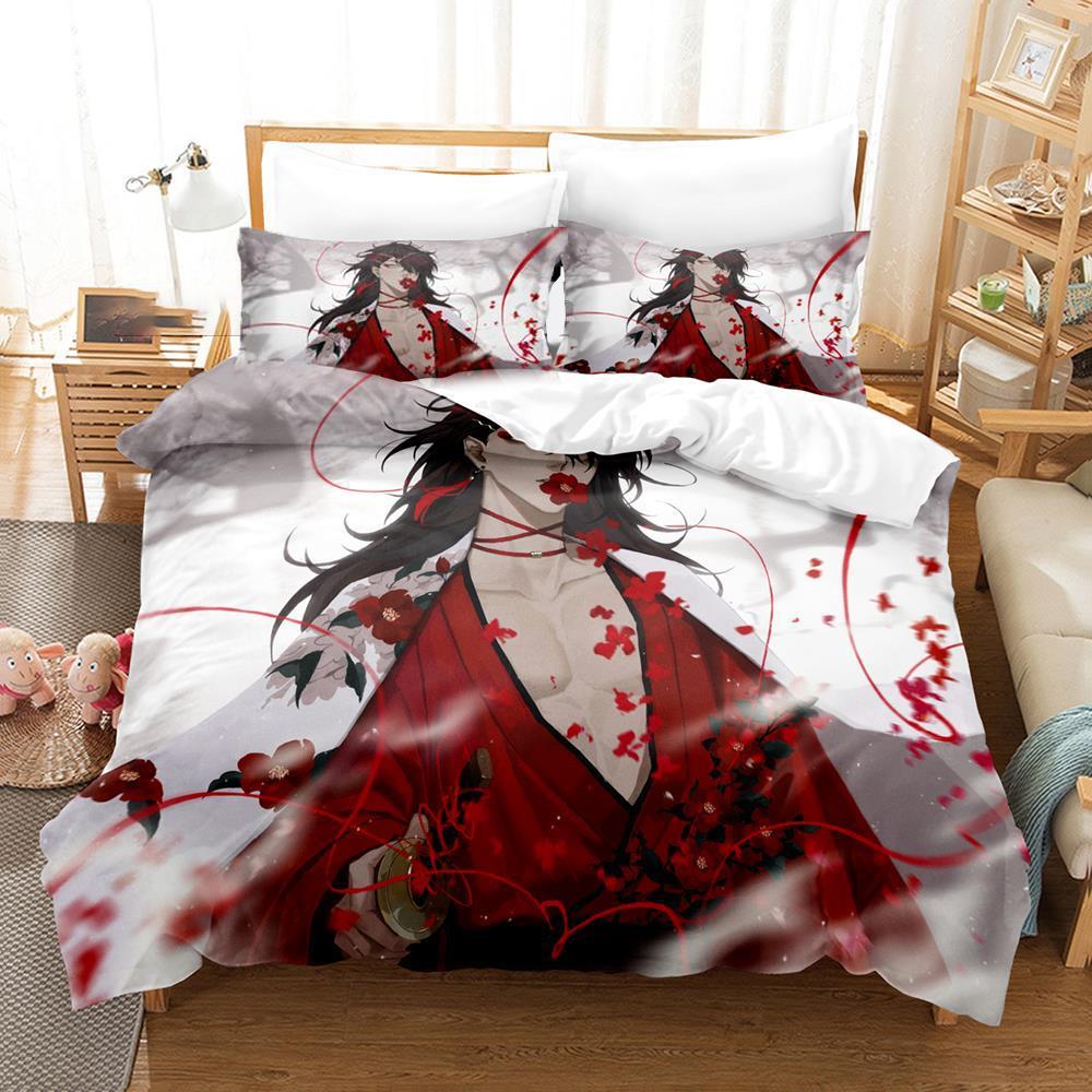Comforter 3D Printed Vox Akuma Bedding Set Boys Girls Twin Queen Size Bed Kids Adult Fashion Home Textileextile