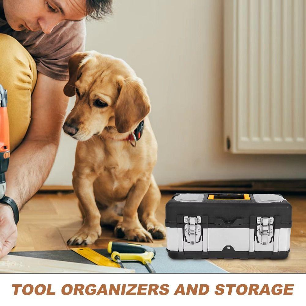 Handheld Multifunction Toolbox Stainless Steel Hardware Tools Box  for Workshop Organization