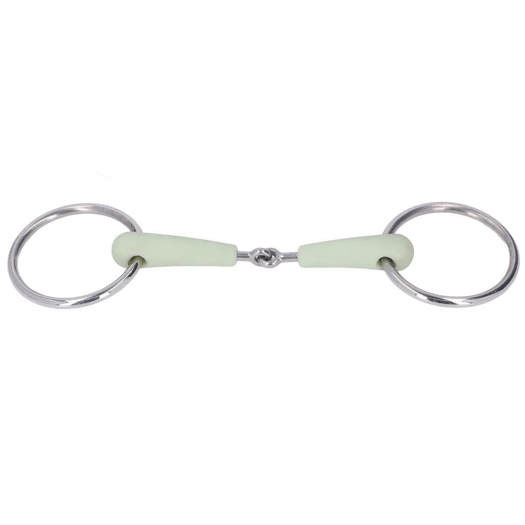 130mm Horse Mouth Snaffle with Chain Stainless Steel Horse Bit for Equestrian Training Equipment