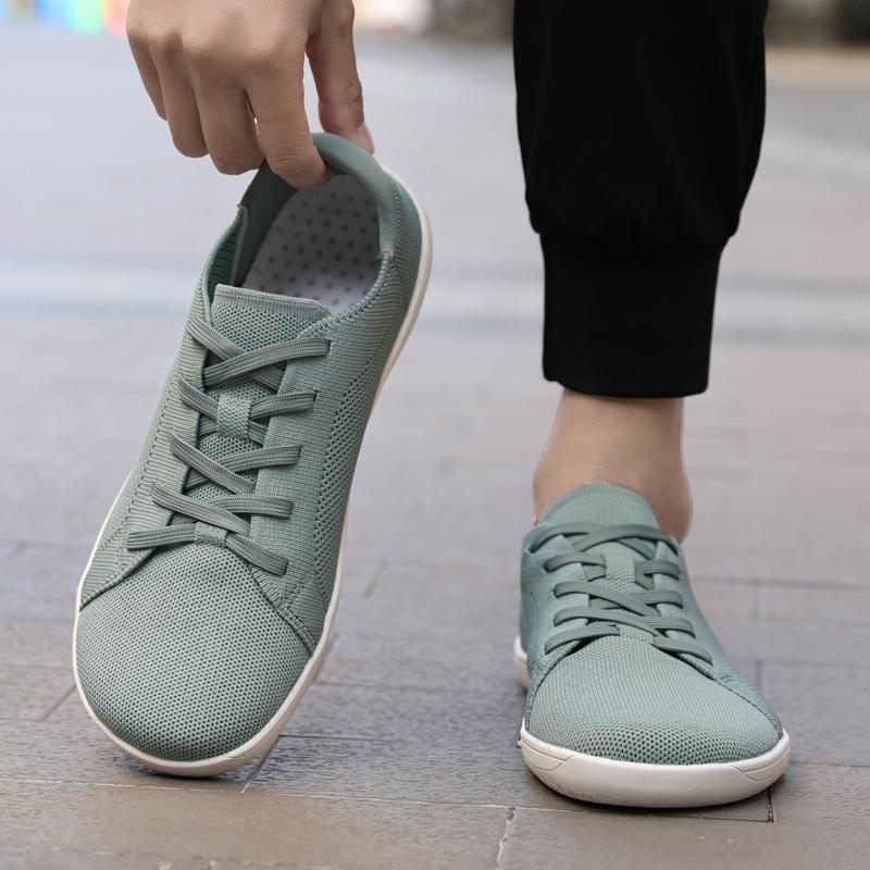 Wide Toe Casual Sports Shoes Minimalist Barefoot Walking Shoes Gym Training Sneakers Light Elastic Flats