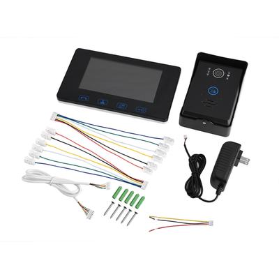 7 Zoll Kabelgebundenes Video-Türtelefon HD 1,3 Millionen Pixel 150 Grad Kabelgebundene Video-Türklingel mit Monitor-Touchscreen