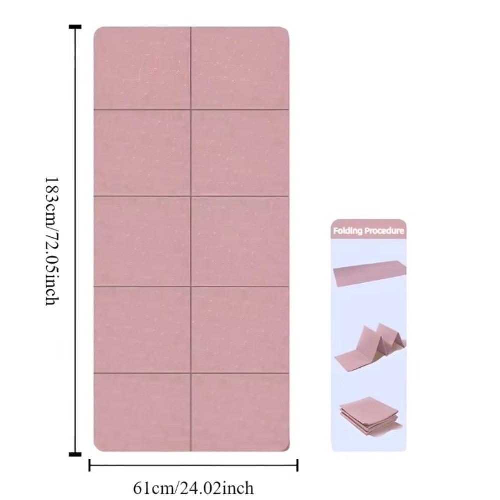 Mute Folding Yoga Mat Foldable Exercise Mat New Travel Fitness Mat For Floor Workouts Dance