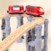 Early Learning Wooden Train Track Toy for Babies, 85-Piece Set