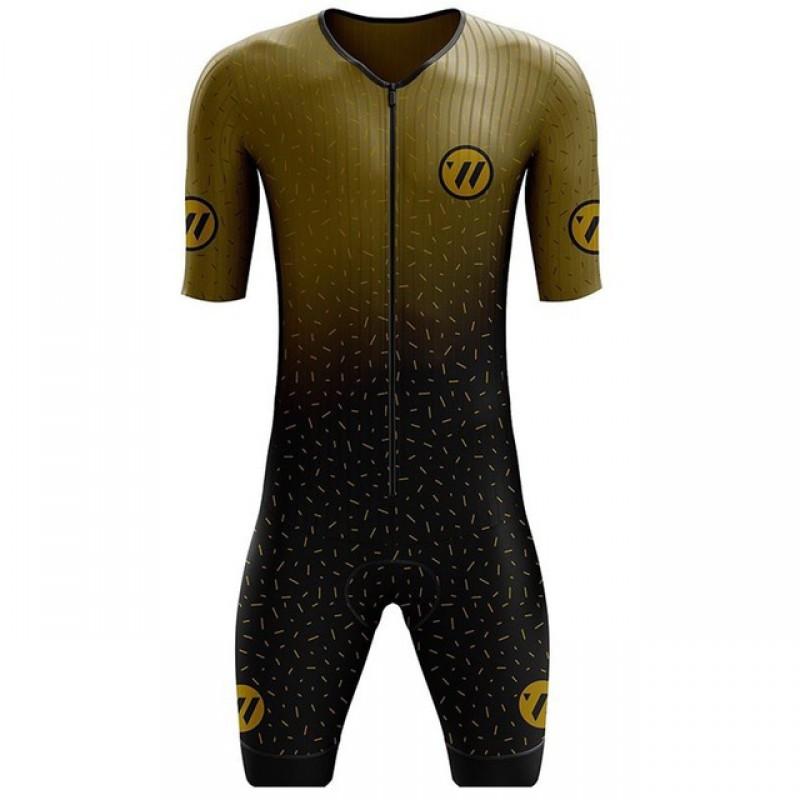 Mens Quick-Dry Triathlon Cycling Bodysuit Road Bike Racing Endurance Training