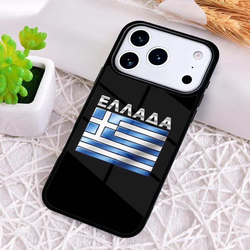 Greece Greek Flag Phone Case for iPhone 17 Air 16 15 11 12 14 13 Pro Max Shockproof Cover