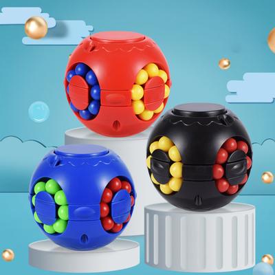 Drehbares Bohnenball Fidget Spielzeug Stress Angst Linderung Gehirnjogger Rollkugel Puzzle Spinner Ball Lernspielzeug Dekompressions Gadget