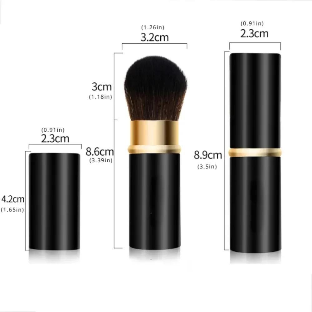 1 Pc Portable Retractable Makeup Brushes Powder Foundation Blending Blush Brush Make Up Cosmetics Brushes Female Makeup Tools