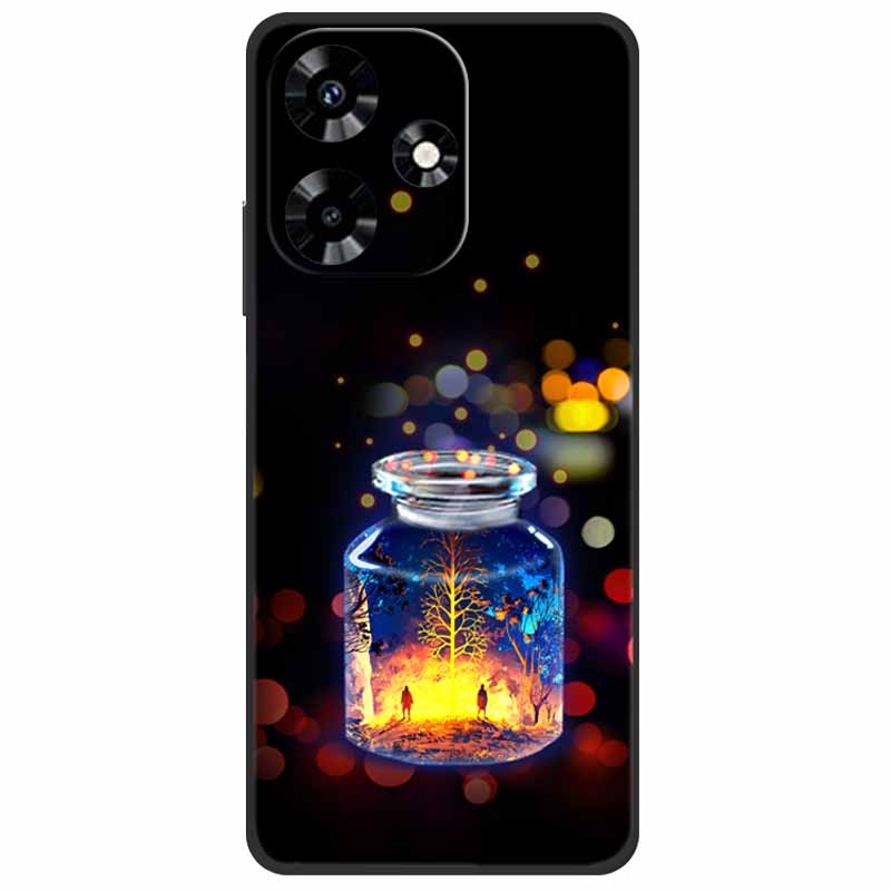 For Infinix Hot 30i NFC Case X669D Silicone Wolf Lion TPU Soft Fundas For Infinix Hot 30i X669C Hot30i 2023 Protector Black Capa