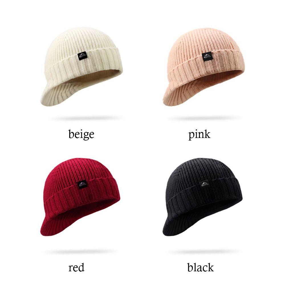 Cold Resistant Bonnet Caps Windproof Ear Protection Casual Warm Knitted Hat  for Women Girls