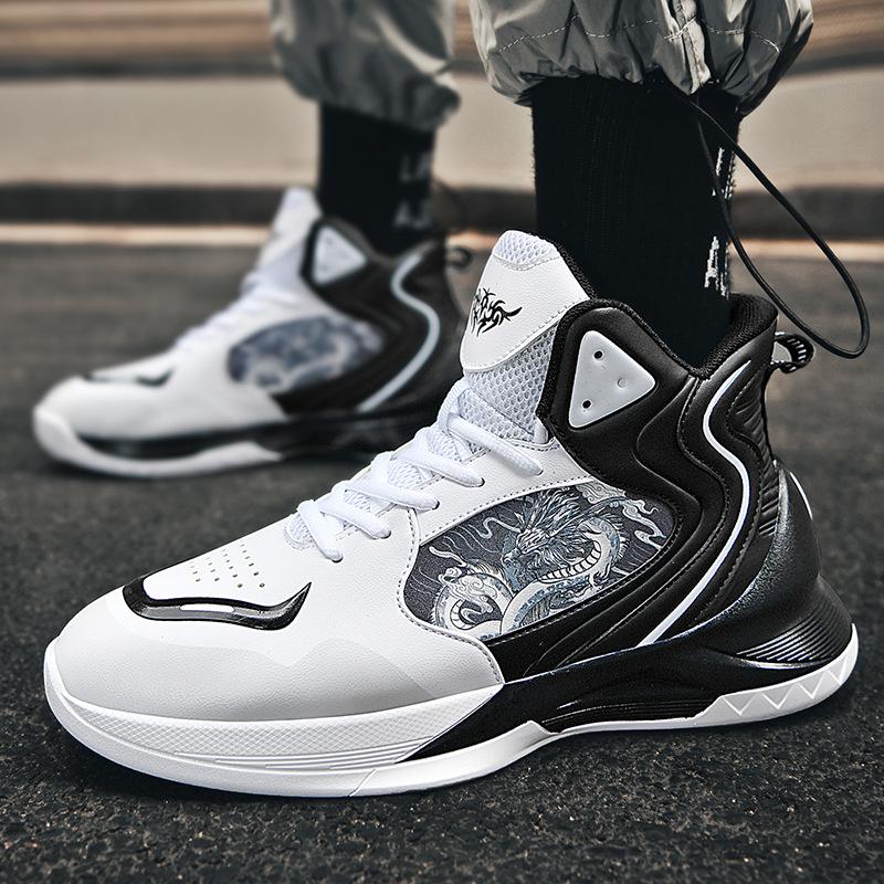 

Мужские модные баскетбольные кроссовки с логотипом на заказ, удобная спортивная обувь для лета с резиновой и полиуретановой стелькой, низкий минимальный объем заказа 37 чёрный