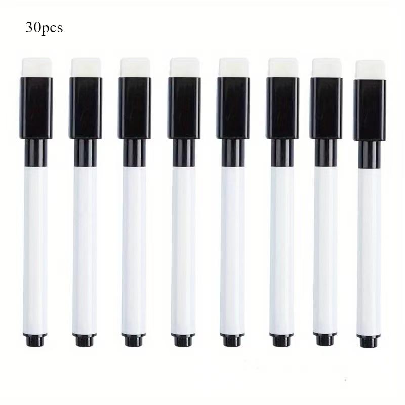 6/16/30pcs Whiteboard Pen Small Size Black Optional Suitable for Marking Office Presentation Supplies Learning