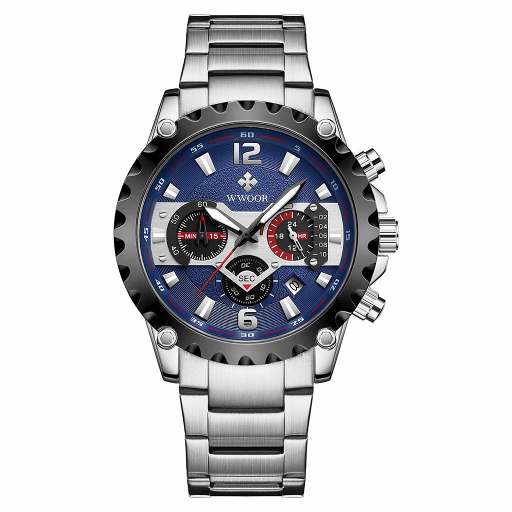 Men's Waterproof Luminous Running Alarm Clock Watch