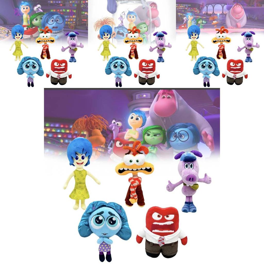 Inside Out 2 Plush Mind Agents Toy Doll Soft Stuffed Animal For Kids In Multiple Colors