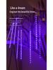 Hanging Tree Solar LED Meteor Shower Fairy Lights for Outdoor Atmosphere Decor