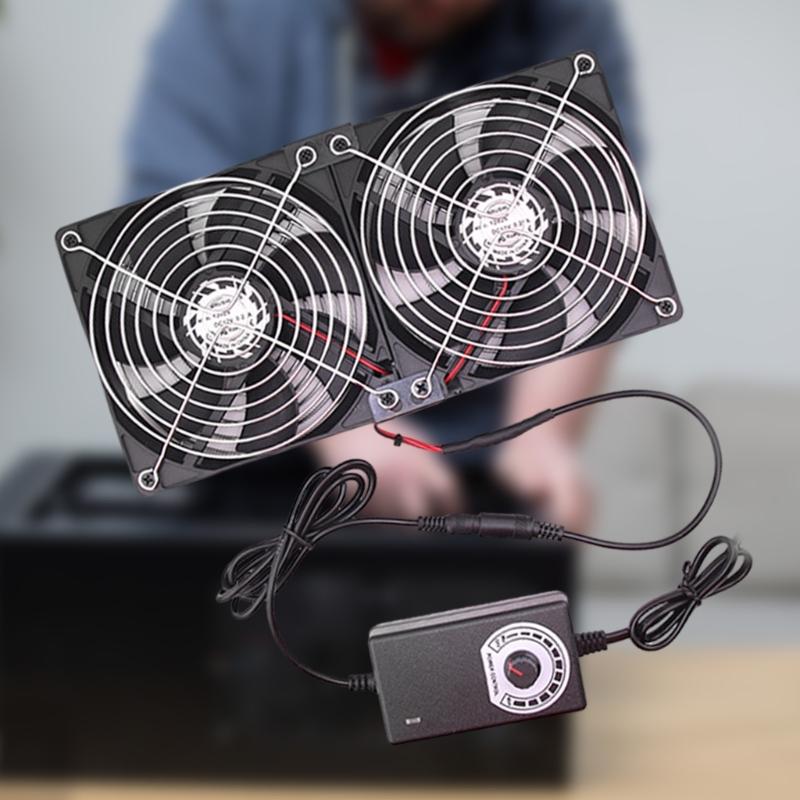 2750RPM 120MM Large Air Volumes 100-240V Mining Machine Workstation Cabinet Server Case Cooling System Fan