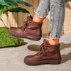 Dameneinzelne Schuhe Luxusstiefel Dicke Sohle Autonaht Riemen Oxford-Schuhe Mode Bequem Erhöhend Rutschfest Zapatos Mujer