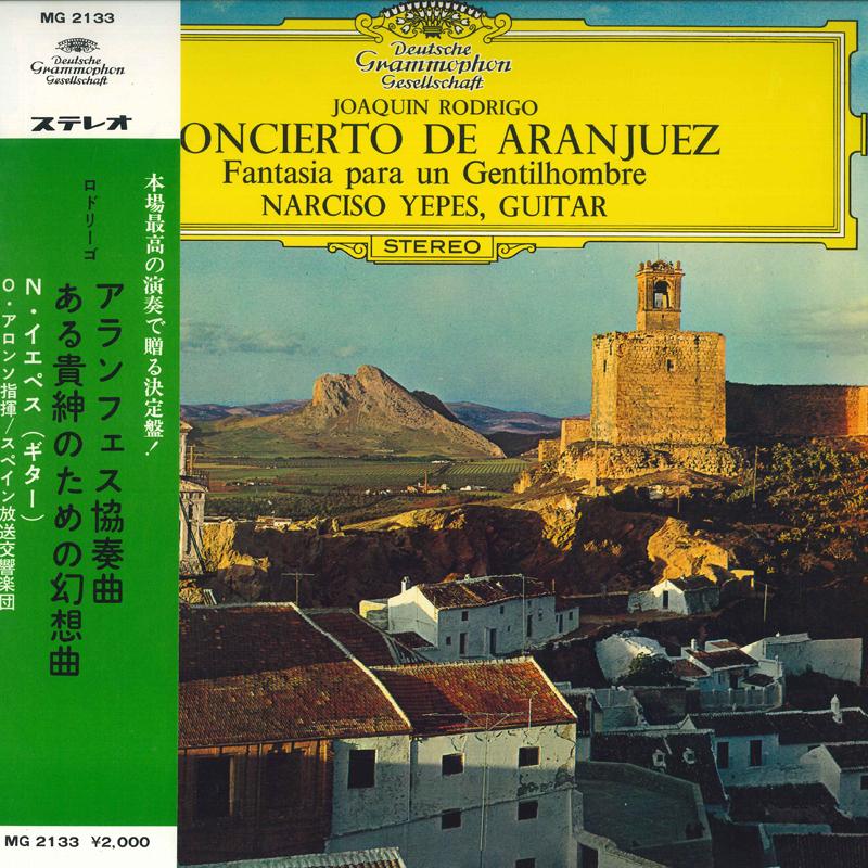 

LP Record JOAQUIN RODRIGO NARCISO YEPES - Concierto De Aranjuez, Fantasia Par MG2133,139440 Deutsche Grammo 1969 Japan Obi Classical Used