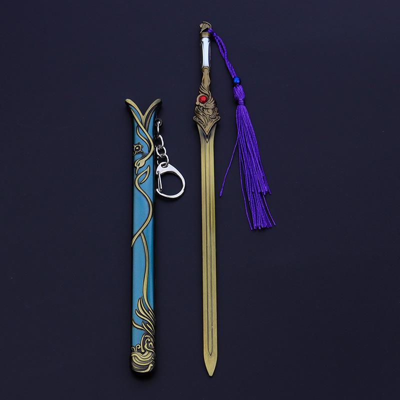 Naraka: Bladepoint Tang-Style Black Gold Sword Alloy Model Toy