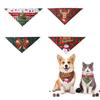 Holiday Pet Photo Prop Christmas Dog Bandana, Triangular Scarf, Snowman Tree Patterns, Cute Accessories Adjustable Bandana Bib for Cats, Small Medium