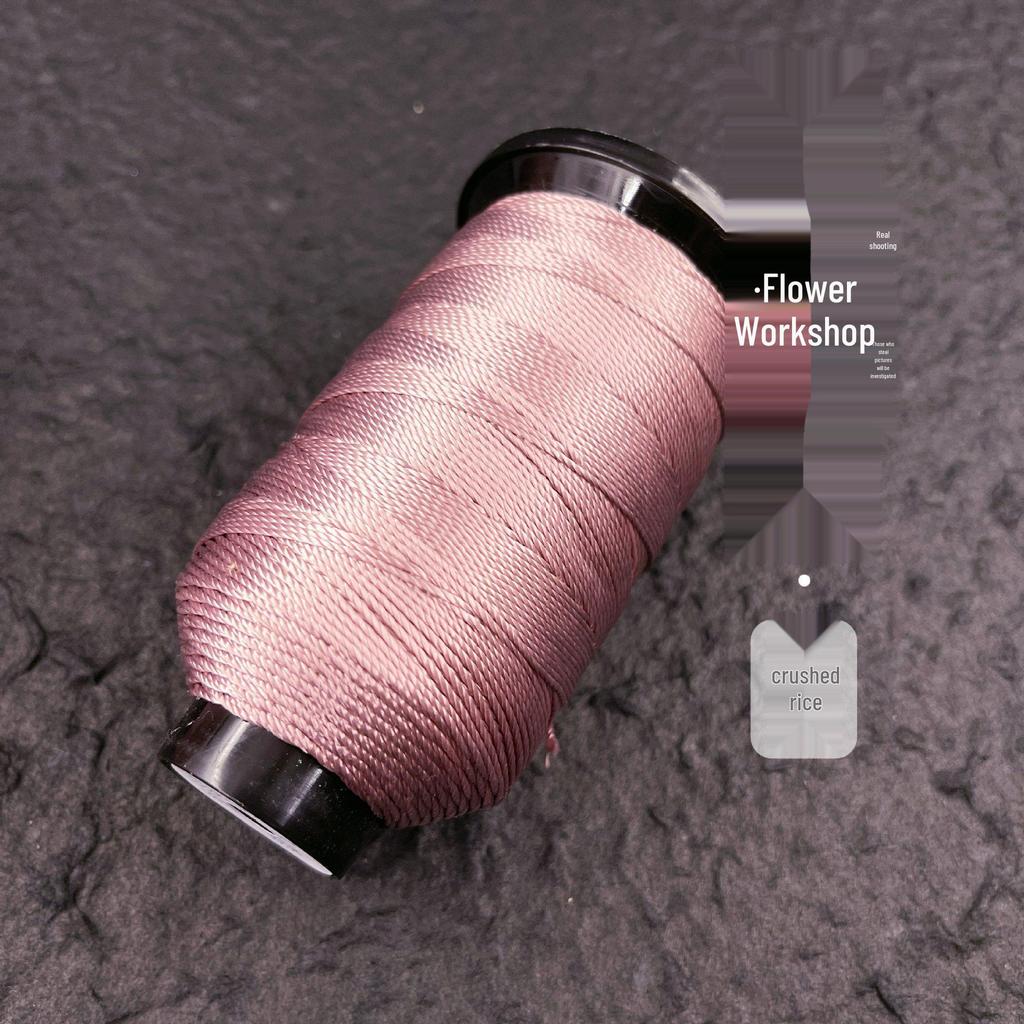 Morandi Color 18-Strand Kumihimo Bracelet DIY Kit: Handwoven Macrame Dragon Scale Rope