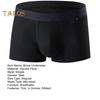Herren-Boxerunterwäsche, mittelhohe Taille, U-konvexe gerippte Shorts, Höschen, atmungsaktiv, elastisch, bequeme Unterhose