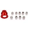 Woodworking Vertical Drill Guide Fixtures 90 Degree Aluminum Alloy Hole Puncher Tool with 9Pcs Drill Bushings for