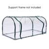 Pflanzen Gewächshaus PVC Metallrahmen 1.2x0.6x0.5m Mini Pflanzenhaus für Garten Topfpflanze