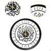 Wall Clock Hanging Iron Round No Ticking Easy to Read Ornament Decorative for Home Farmhouse
