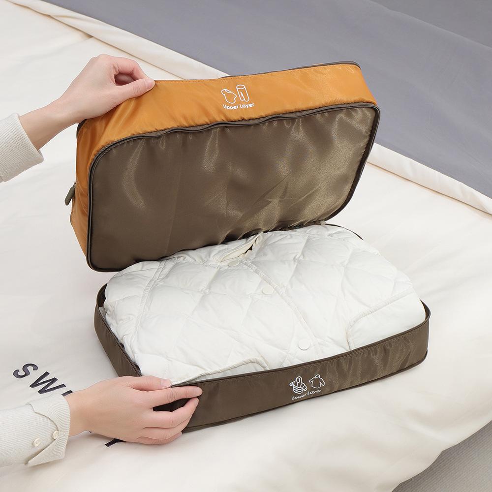 Large Double-Layer Portable Clothes Storage Bag for Seasonal Change