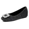 Square Buckle Fluffy Shoes Women's Autumn and Winter Velvet Warm Suede Shallow Mouth Mary Jane Single Shoes Women