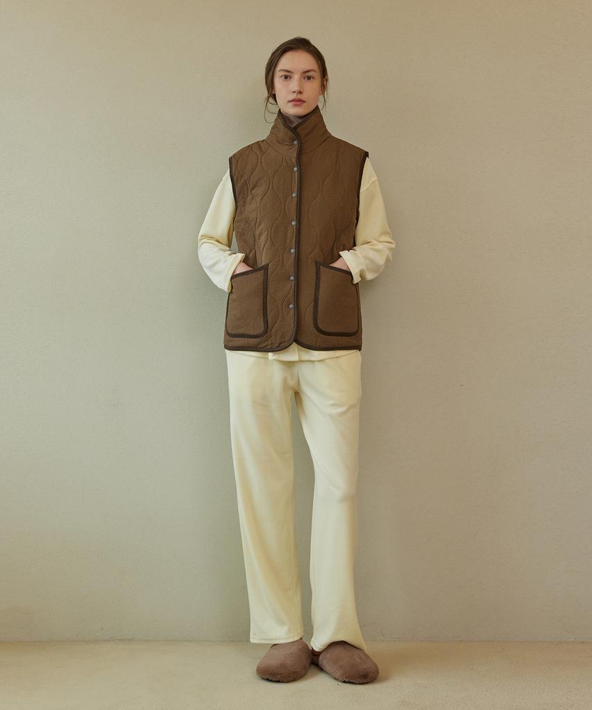 Atempo Quilting Padding Vest_Brown (Women)