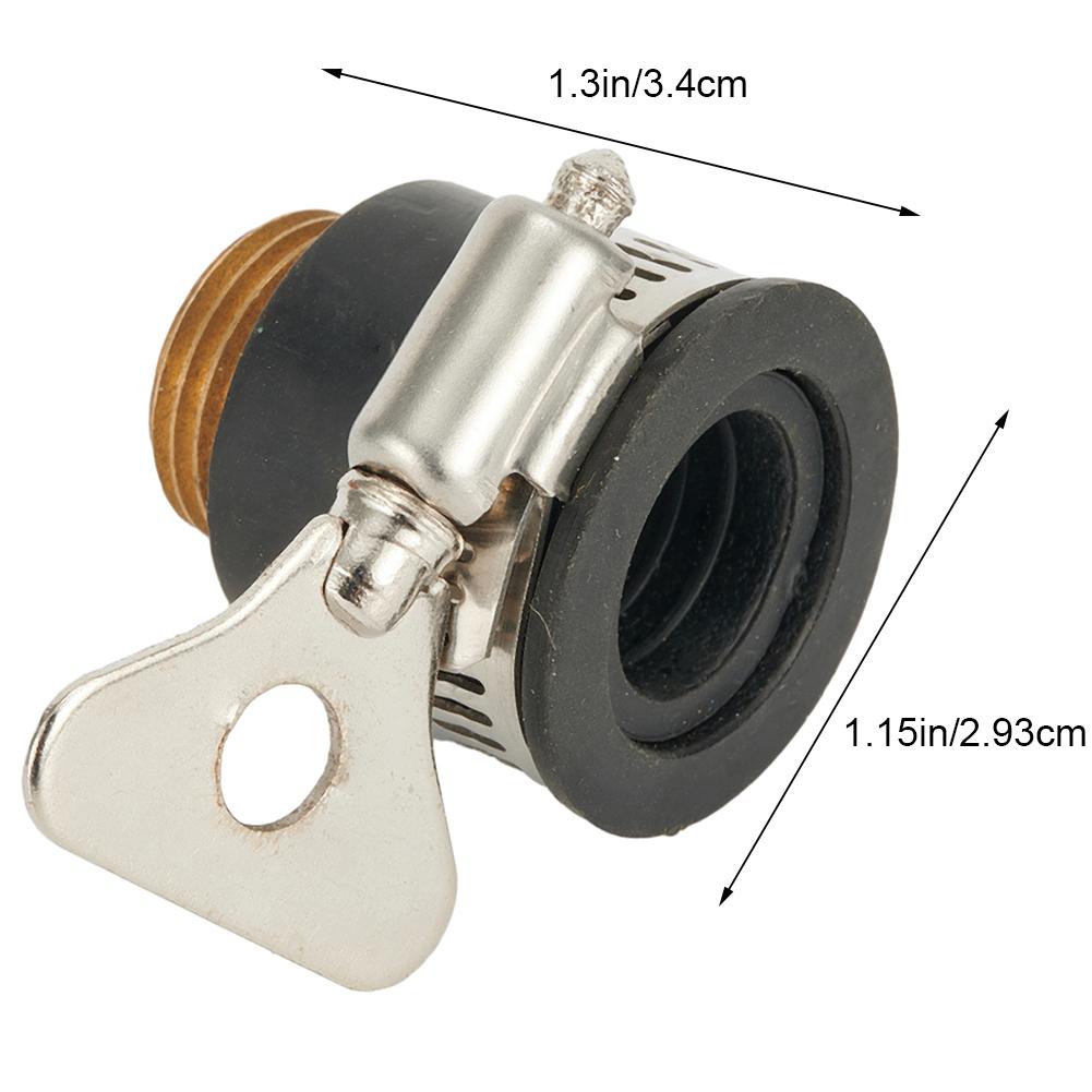 Faucet Adapter Tap Connectors Garden Black Kitchen Rubber Stainless Steel For 1/2inch To 3/4inch Expansion Tools