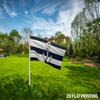 1pc Multi-Sized Polyester Flag Featuring a Striped Anchor Design, Ideal for Home, Outdoor, Yard, And Garden Decoration | Sturdy, Easy To Maintain, Nau