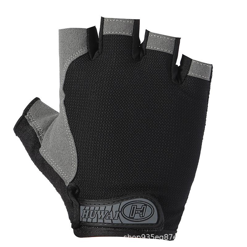 Fitness gloves, half-finger thin, breathable, non-slip, good elasticity, outdoor riding, mountaineering, cycling, sports half-finger gloves