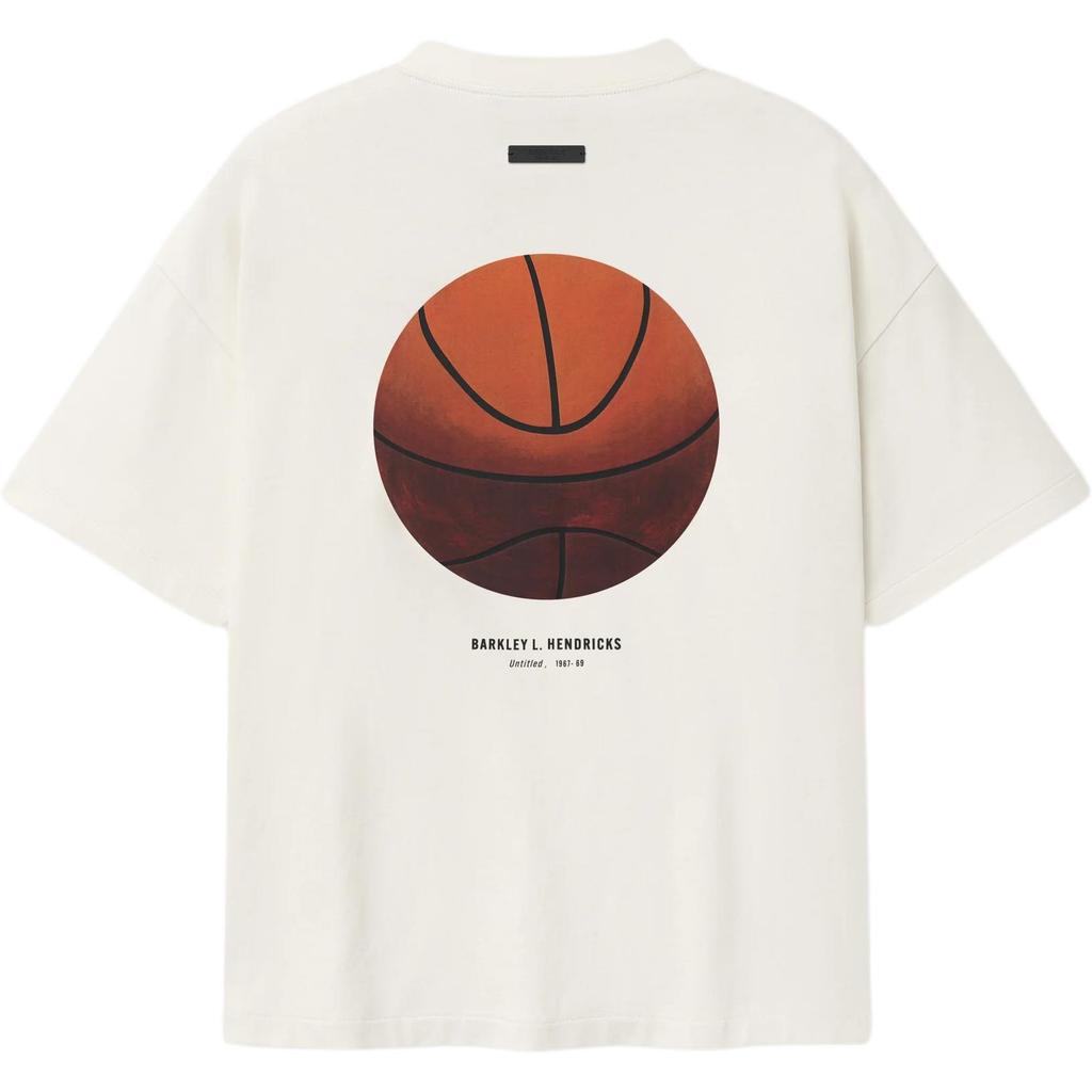 Fear of God Essentials Knicks x Barkley Hendricks 90er Jahre T-Shirt Elfenbein Unisex Oberteile Creme 125BH262208F