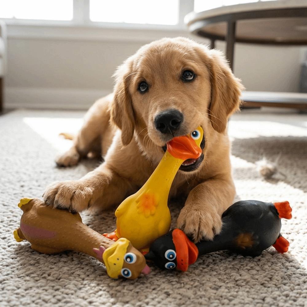 Squeaky Sound Latex Chew Toy Standing Form Dog Training Toy Pet Sound Plaything Puppy Training